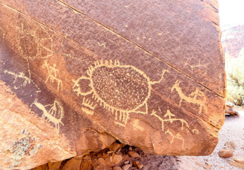 You Can See Ancient Petroglyphs Along Colorado's Historic Bridgeport Trail