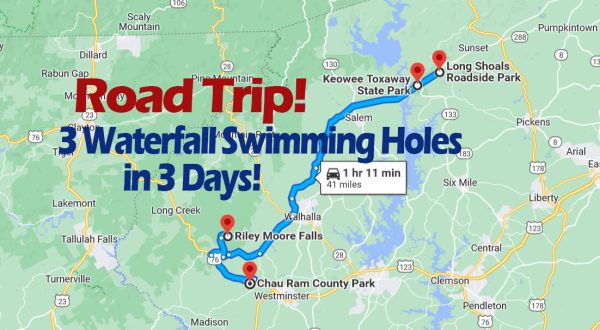 Spend Three Days At Three Waterfall Swimming Holes On This Weekend Road Trip In South Carolina