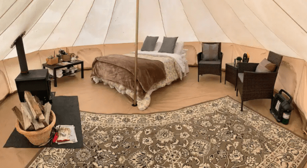 This Furnished Maryland Yurt Takes Camping To Another Level