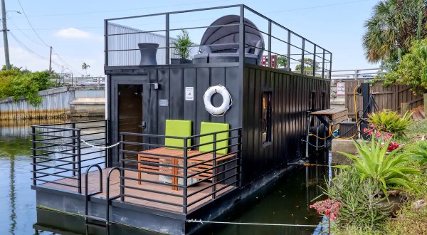 Spend The Night On This Designer Floating Houseboat In Florida