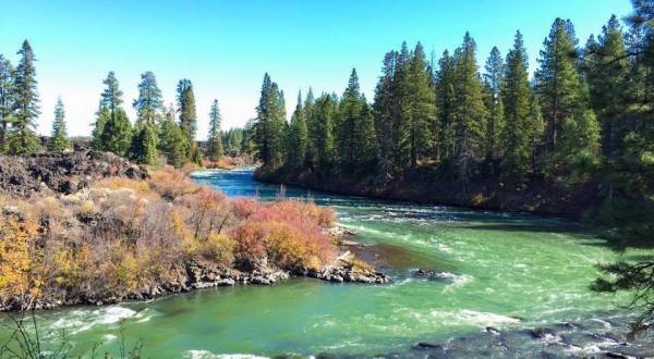 Few People Know There’s A Wondrous Waterfall Hidden Along The Deschutes River Trail In Bend, Oregon