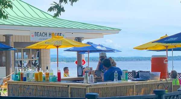 A Restaurant With Water Views In Vermont, The Beach House And Tiki Bar Is The Perfect Spot To Grab A Drink On A Hot Day