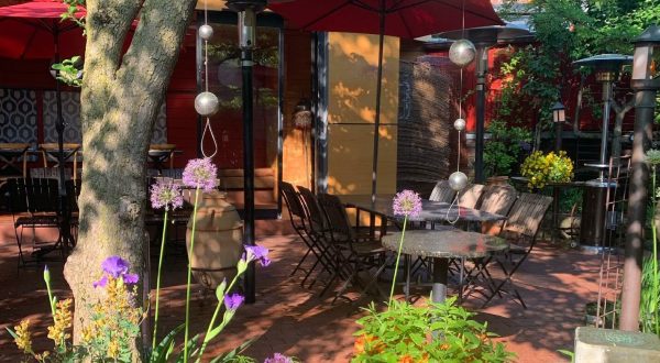 Oleana In Massachusetts Has A Gorgeous Patio That Feels Like Dining In A Secret Garden