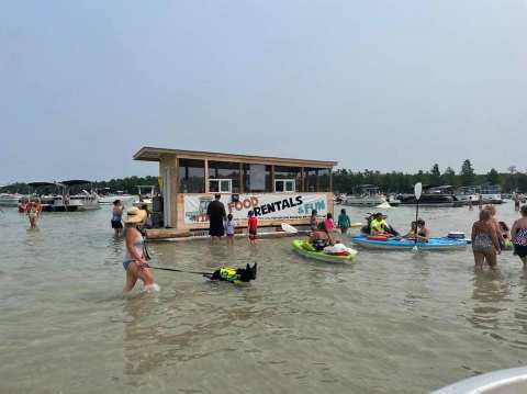 This Aquatic Food Truck In Michigan Serves Delicious Food Right On A Sandbar