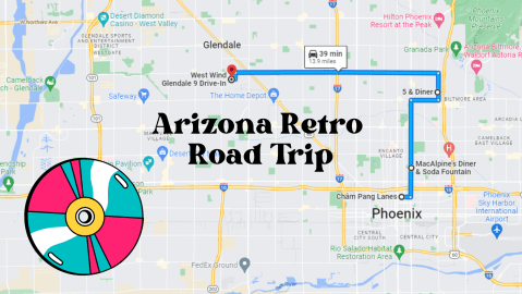 This Retro Road Trip Through Arizona Leads To Diners, Soda Fountains, Drive-In Movie Theaters, And More