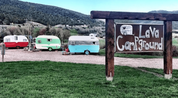 Spend The Night In An Authentic 1960s Retro Camper Near A Hot Springs Resort In Idaho