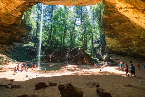 You Can See All 3 Of Ohio's Best Caves At This One Secluded Park