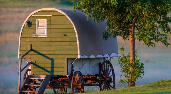 Channel Your Inner Pioneer When You Spend The Night At This Covered Wagon Campground In De Smet, South Dakota