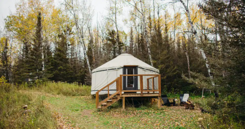 This Yurt Near Lake Superior In Minnesota Lets You Glamp In Style