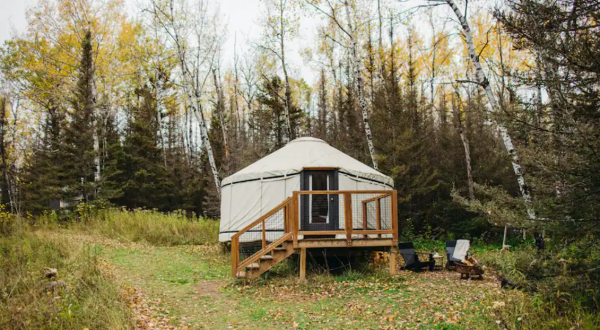 This Yurt Near Lake Superior In Minnesota Lets You Glamp In Style