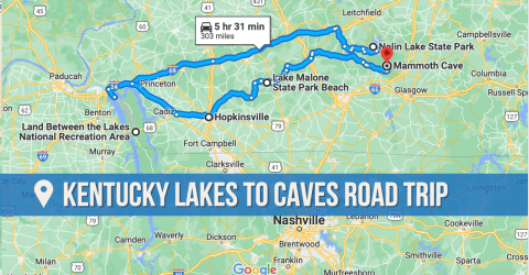 This Kentucky Road Trip Takes You From The Lakes Of The South To The World-Famous Mammoth Cave
