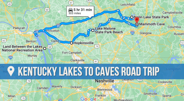 This Kentucky Road Trip Takes You From The Lakes Of The South To The World-Famous Mammoth Cave