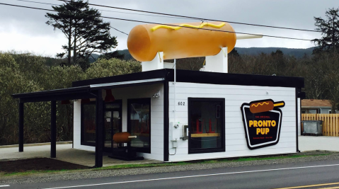 The Corn Dog Was Invented Here In Oregon, And You Can Grab One From The Original Pronto Pup In Rockaway Beach