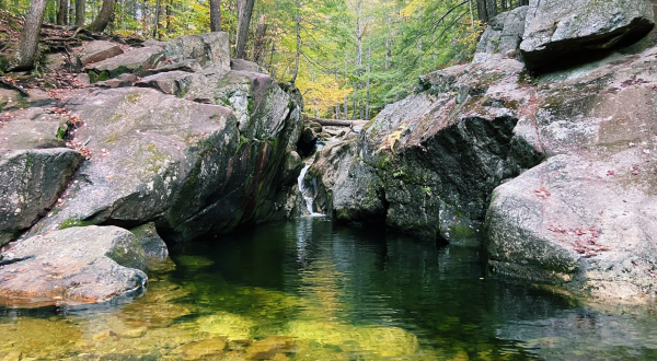 Few People Know There’s A Mystical Swimming Hole Hidden Along The Baldface Circle Trail In New Hampshire