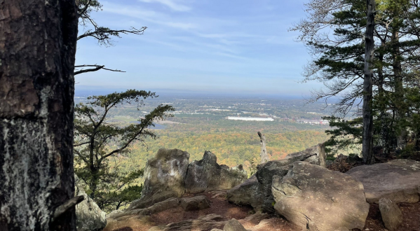 Climb A Short Mountain Trail Into The Clouds On The Pinnacle Trail In North Carolina’s Piedmont Region