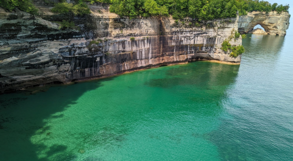 Mosquito Falls and Chapel Falls via Chapel Loop In Michigan Leads To An Overlook With Unparalleled Views 