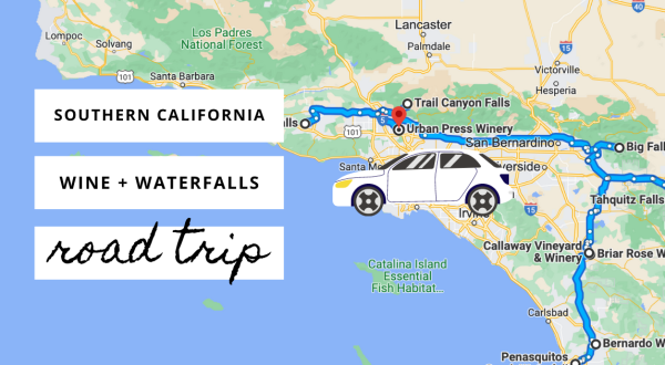 Explore Southern California’s Best Waterfalls And Wineries On This Multi-Day Road Trip