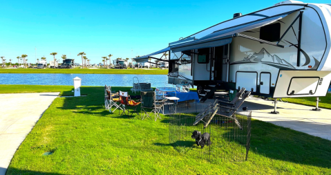 This Massive Beachfront RV Park Resort Is The Coolest Place To Stay In Texas This Summer