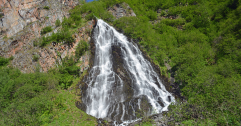 Experience Keystone Canyon Waterfalls, Some Of The Most Majestic In Alaska, Without Getting Out Of Your Car