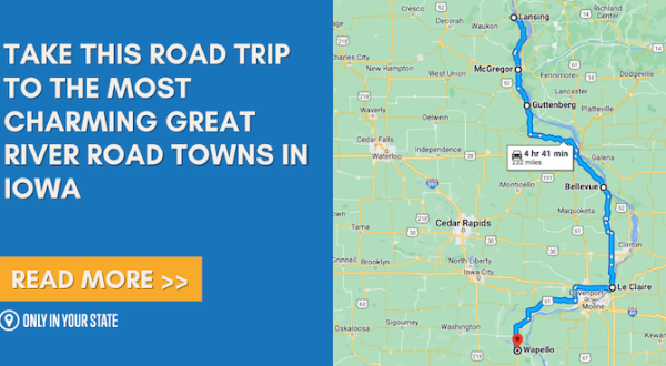 Take This Road Trip To The Most Charming Great River Road Towns In Iowa