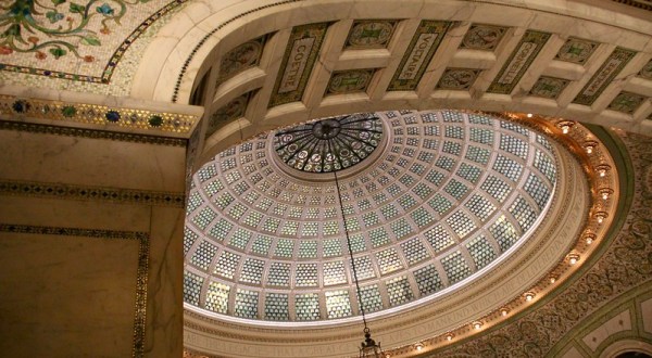 The Largest Tiffany Dome In The U.S. Is In Illinois, And It’s Magical