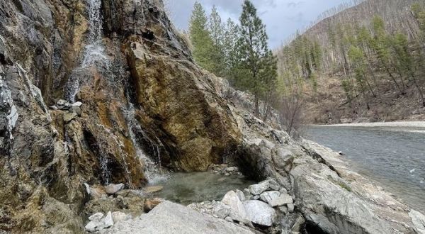 Make A Splash This Season At Pine Flats, A Truly Unique Waterfall Hot Spring In Idaho