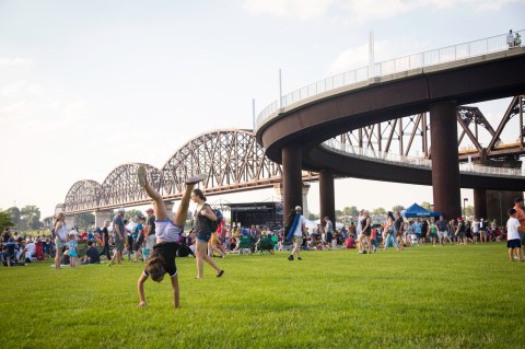 Hailed As The Waterfront For Everyone, This Louisville Park Is Peak Bluegrass Beauty