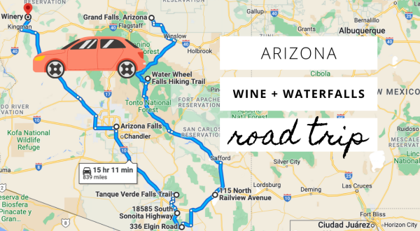 Explore Arizona’s Best Waterfalls And Wineries On This Multi-Day Road Trip