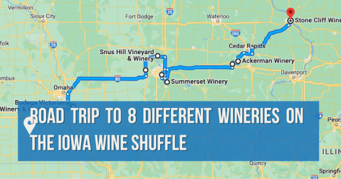 Road Trip To 8 Different Wineries On The Iowa Wine Shuffle