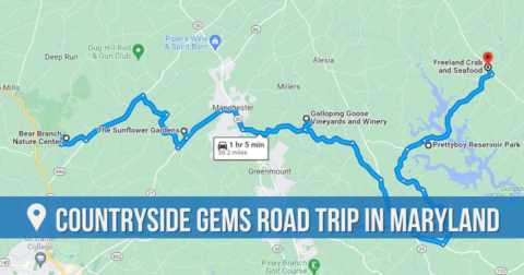 This Rural Road Trip Will Lead You To Some Of The Best Countryside Hidden Gems In Maryland