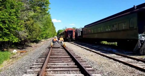 This Unique Rail Biking Experience In Maine Belongs On Your Bucket List