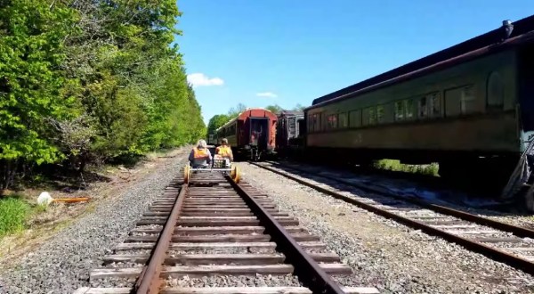 This Unique Rail Biking Experience In Maine Belongs On Your Bucket List