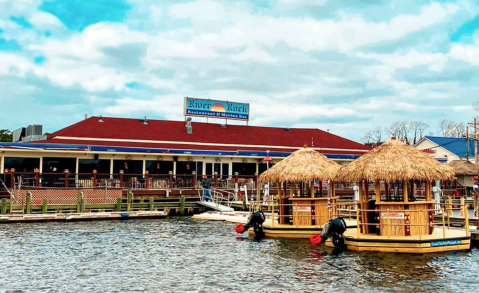 A Floating Bar In New Jersey, Cruisin' Tikis, Is The Perfect Spot To Grab A Drink On A Hot Day