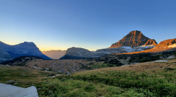 Take A Partially Boardwalked Trail Through The Rugged Logan Pass In Montana