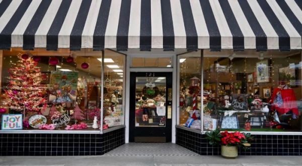 The Coolest Place To Shop In North Carolina, Southern Secrets at Mears, Is A Unique Gift Store In 4 Historic Buildings