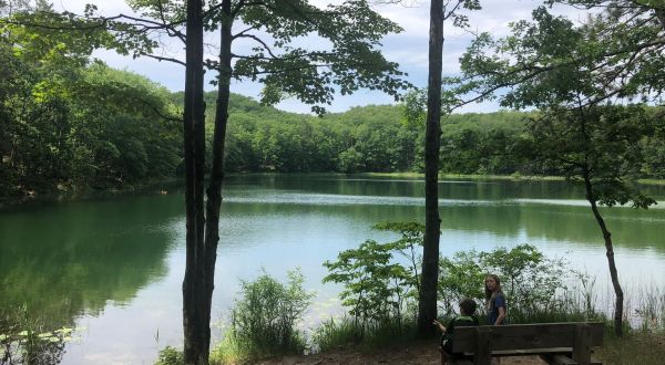 The Underrated Bowman Lake Trail In Michigan Leads To A Hidden Turquoise Lake