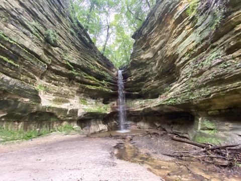 The Easy 2.1-Mile Saint Louis Canyon Trail Will Lead You Through The Illinois Woods