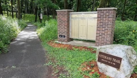 Take A Boardwalk Trail Through The Woods Of Coralville Reservoir In Iowa