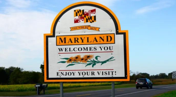 The Best Sight In The World Is Actually A Road Sign That Says Maryland Welcomes You