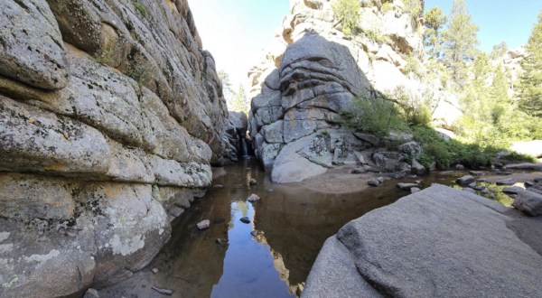 This Easy, 3-Mile Trail Leads To Curt Gowdy Hidden Falls, One Of Wyoming’s Most Underrated Waterfalls