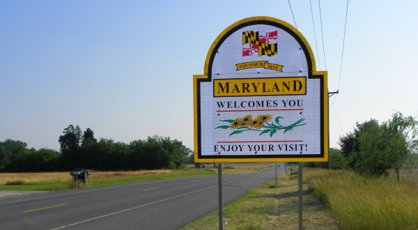 The Best Sight In The World Is Actually A Road Sign That Says Maryland Welcomes You