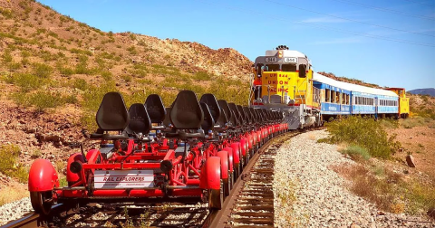 This Unique Rail Biking Experience In Nevada Belongs On Your Bucket List