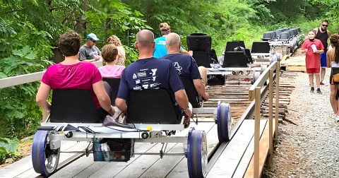 This Unique Rail Biking Experience In New Hampshire Belongs On Your Bucket List
