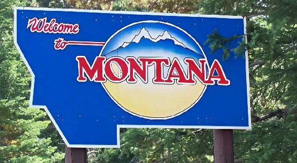 The Best Sight In The World Is Actually A Road Sign That Says Welcome To Montana