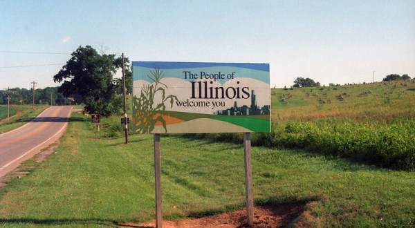 The Best Sight In The World Is Actually A Road Sign That Says Welcome To Illinois