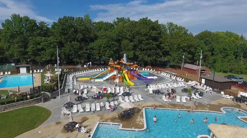 Splash The Day Away, Then Sleep In A Cozy Cabin At This Waterpark Campground In Pennsylvania