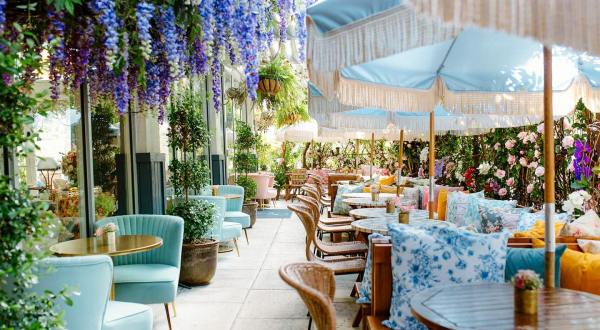 This Brunch-Specific Restaurant In Florida Is Covered In Colorful Florals