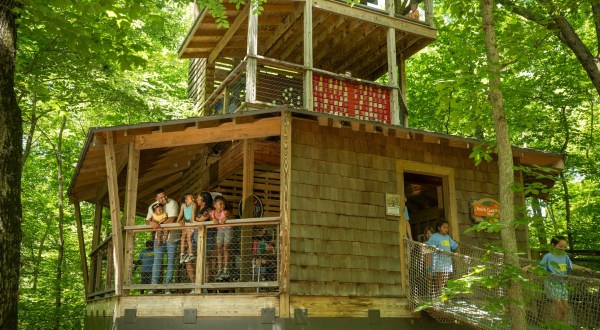 The 1800s Fort-Themed Treetop Outpost In Indiana Is The Stuff Of Childhood Dreams