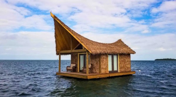This Floating Tiki Home In Florida Has Everything You Need For A Secluded Night Away