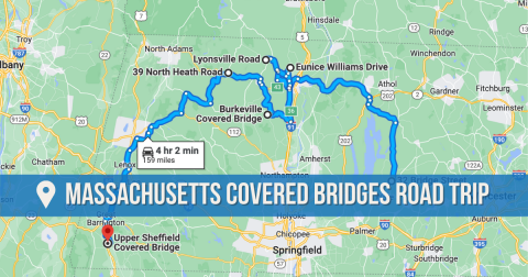 Hop In The Car And Visit 6 Of Massachusetts' Covered Bridges In One Day